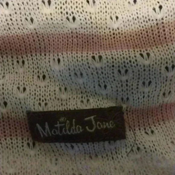 Matilda Jane Women's Sweet Indulgence Pointelle Top Sz XLarge Heart to H… - Picture 9 of 9